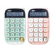 Calcolatrice NijyDIGIT a 10 Cifre Colore Pastello con Tasti Grandi, 1 Batteria inclusa