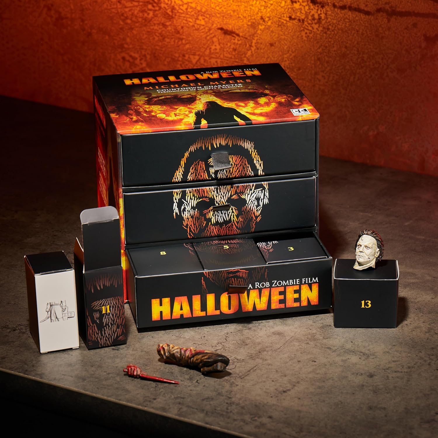 CC Countdown Characters 2024 Calendrier de l’Avent à Assembler Michael Myers – Statue de Collection Officielle Halloween Rob Zombie