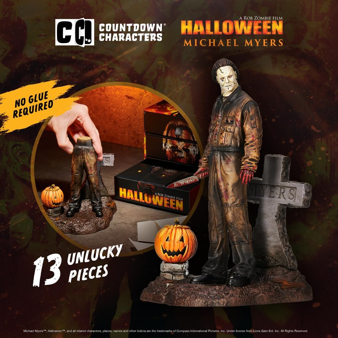 CC Countdown Characters 2024 Calendrier de l’Avent à Assembler Michael Myers – Statue de Collection Officielle Halloween Rob Zombie
