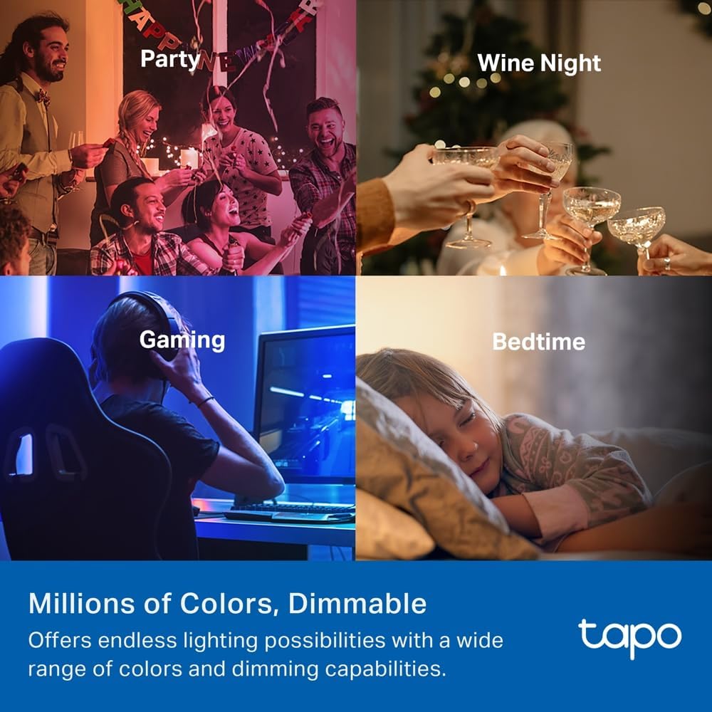 Tapo Smart Light Bulb Multicolor 2pack