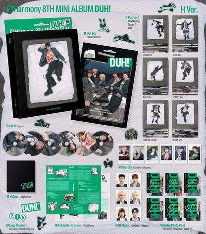 【ランダム】P1Harmony 8th Mini Album H Ver./DUH! Compact Ver. ランダム