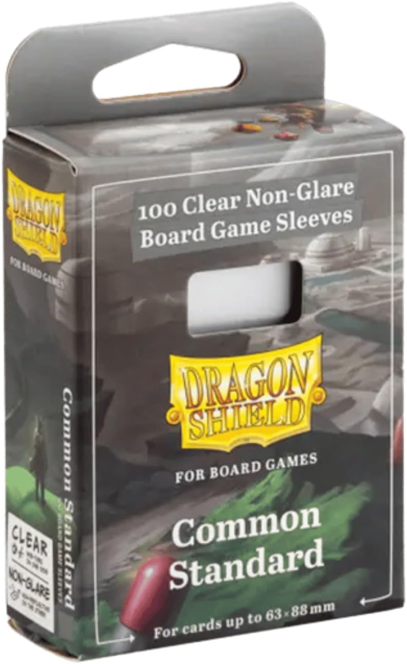 Dragon Shield Board Game Sleeves | Non-Glare Card Sleeves for Tabletop Games | Durable, Smooth Shuffle Feel & Acid-Free, Compatible with Gloomhaven, Wingspan & More | Common Standard - 1 Pack