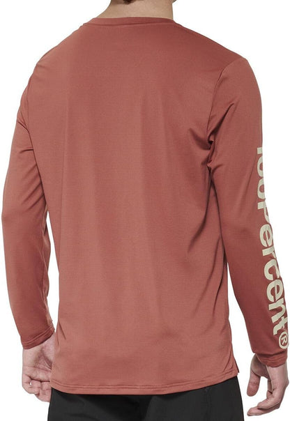100% Airmatic Long Sleeve Jersey Cardinal L