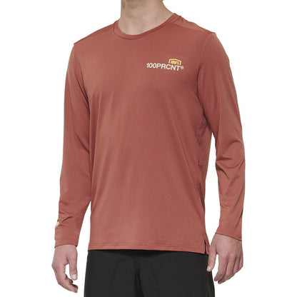 100% Airmatic Long Sleeve Jersey Cardinal L