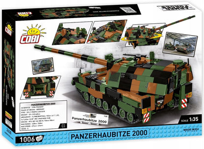 COBI Panzerhaubitze 2000, 13.58" x 4.33" x 4.33", Green