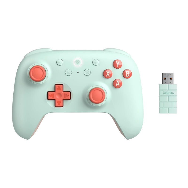 8Bitdo Ultimate 2C Wireless Controller for Windows PC and Android, with 1000Hz Polling Rate, Hall Effect Joysticks and Hall Triggers, and Remappable L4/R4 Bumpers (Mint