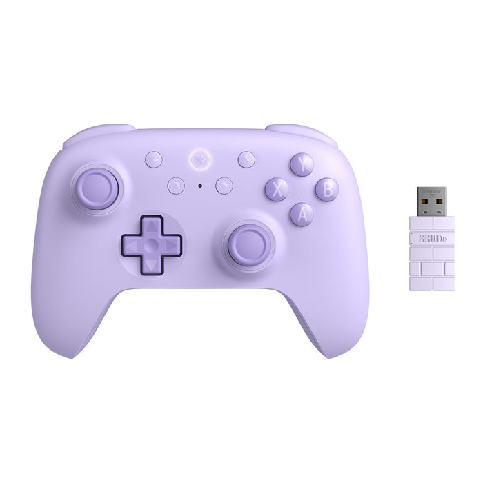 8Bitdo Ultimate 2C Wireless Controller for Windows PC and Android, with 1000Hz Polling Rate, Hall Effect Joysticks and Hall Triggers, and Remappable L4/R4 Bumpers (Purple