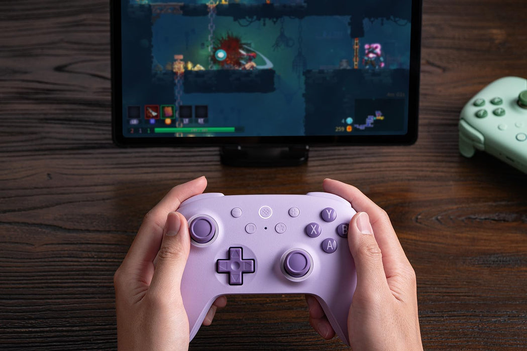 8Bitdo Ultimate 2C Wireless Controller for Windows PC and Android, with 1000Hz Polling Rate, Hall Effect Joysticks and Hall Triggers, and Remappable L4/R4 Bumpers (Purple