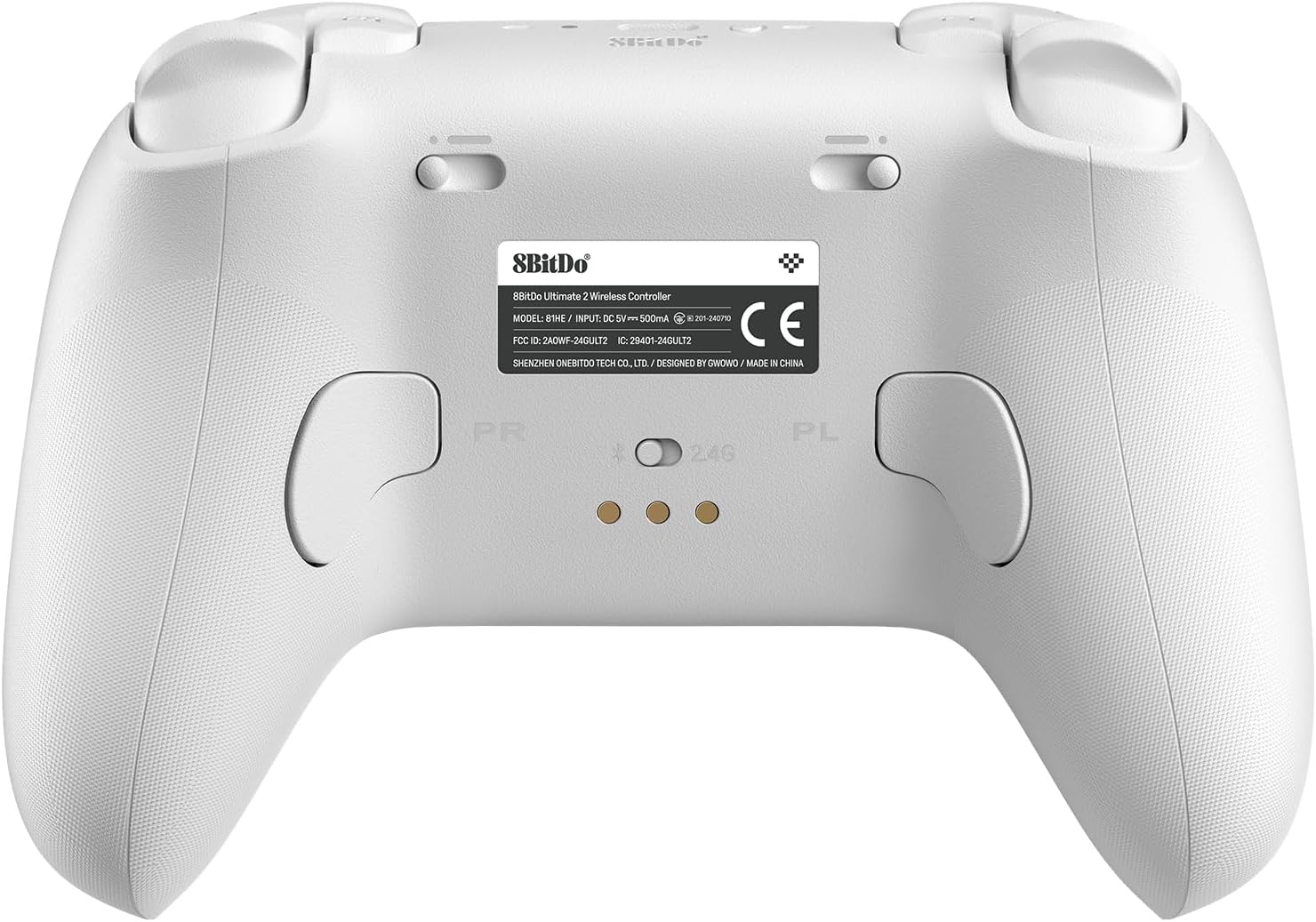 8Bitdo Ultimate 2 Wireless Controller for Windows & Android, Gaming Controller with TMR Joysticks, Switchable Hall Effect/Tactile Triggers, Motion Control, RGB Fire Ring, 8Speed Wireless Tech, White