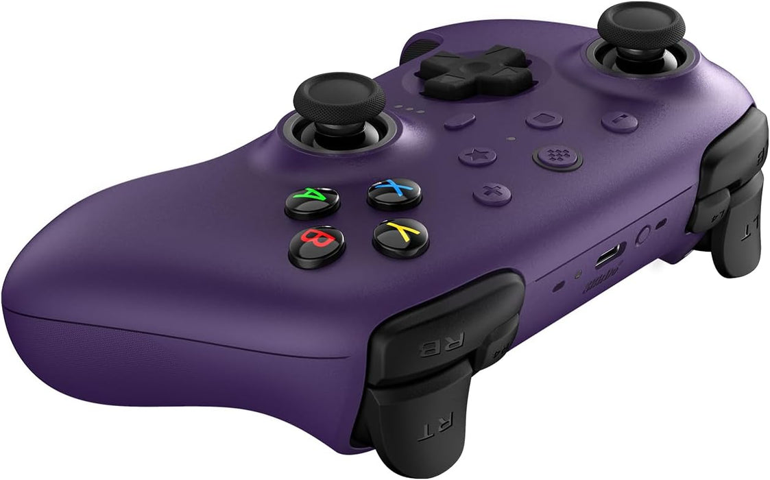 8Bitdo Ultimate 2 Wireless Controller for Windows & Android, Gaming Controller with TMR Joysticks, Switchable Hall Effect/Tactile Triggers, Motion Control, RGB Fire Ring, 8Speed Wireless Tech, Purple