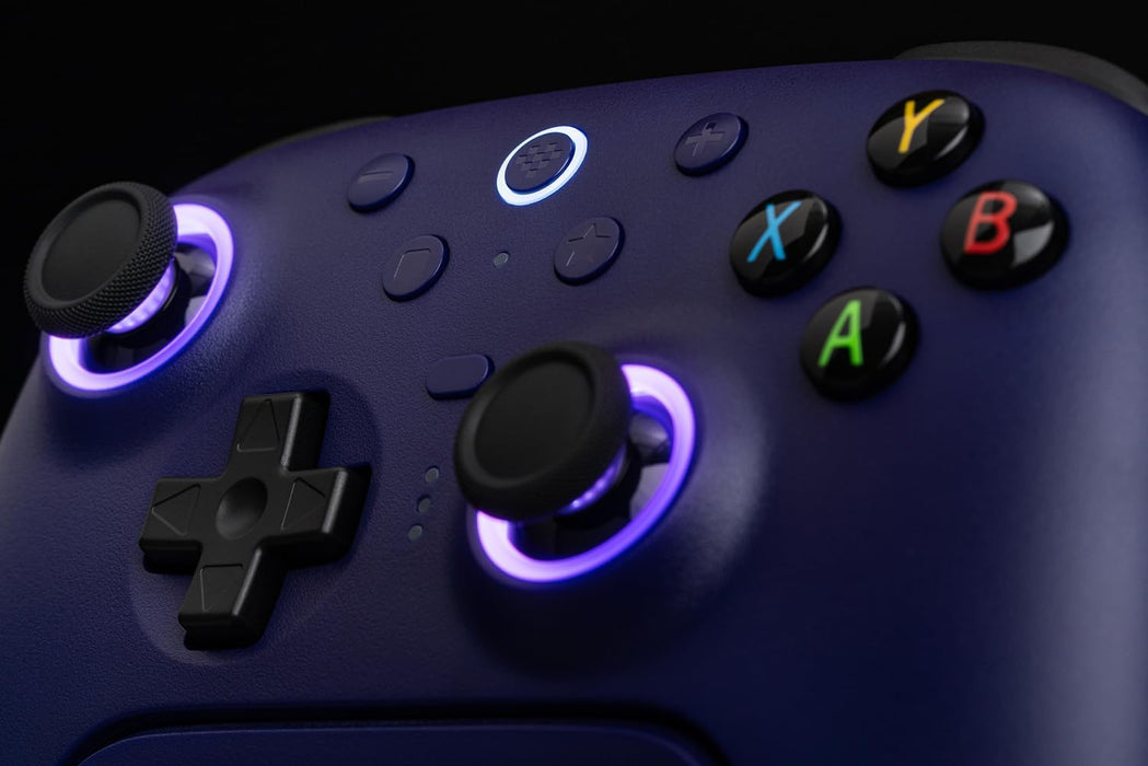 8Bitdo Ultimate 2 Wireless Controller for Windows & Android, Gaming Controller with TMR Joysticks, Switchable Hall Effect/Tactile Triggers, Motion Control, RGB Fire Ring, 8Speed Wireless Tech, Purple