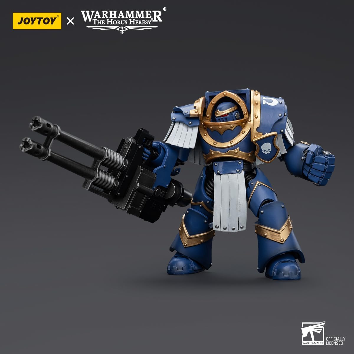 Warhammer 40k: Ultramarines Cataphractii Terminator Squad Terminator with Reaper Autocannon 1:18 Scale Action Figure