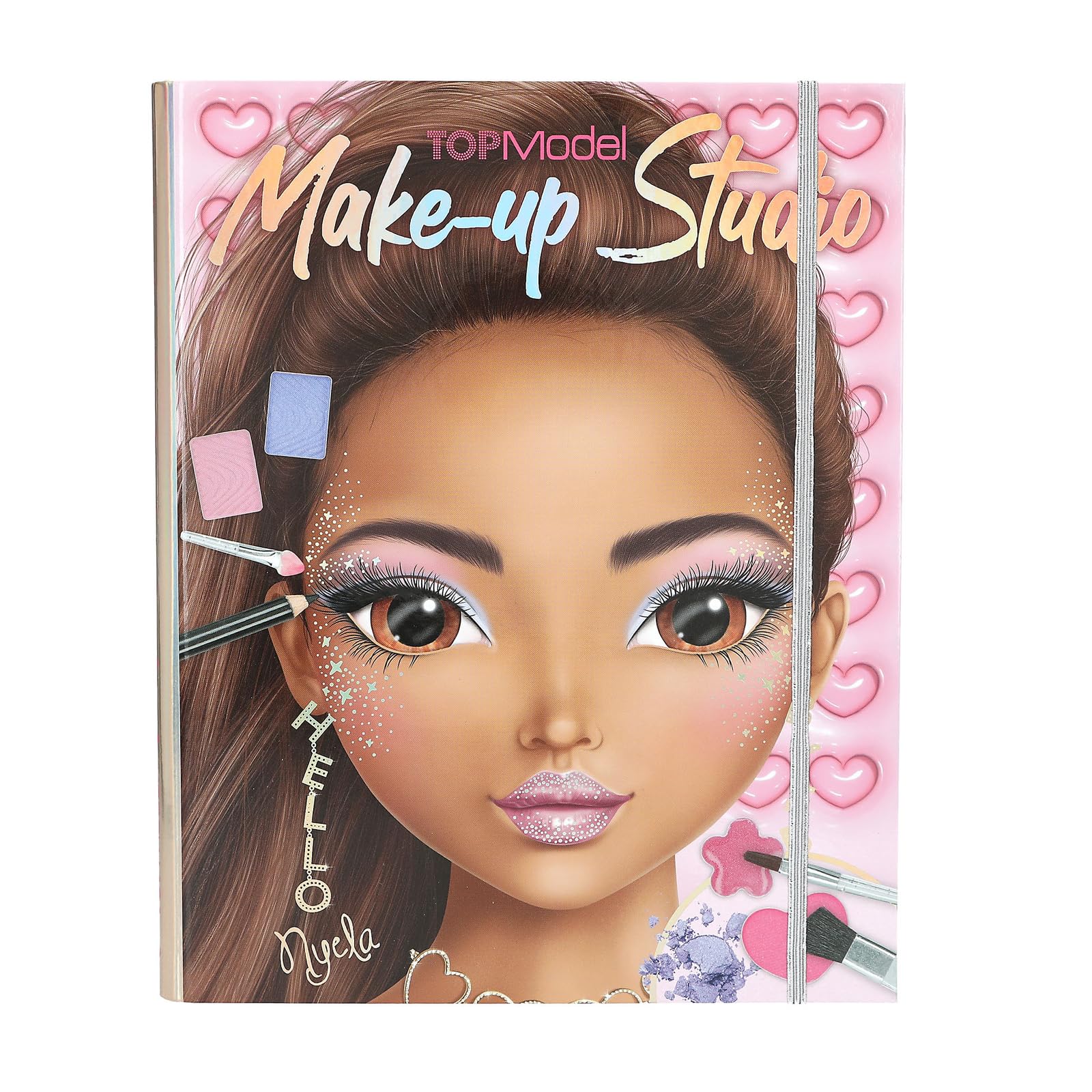 Depesche TOPModel 13164 Makeup Creative Folder with Model Motifs for DIY Including Make Up Palette and Brushes