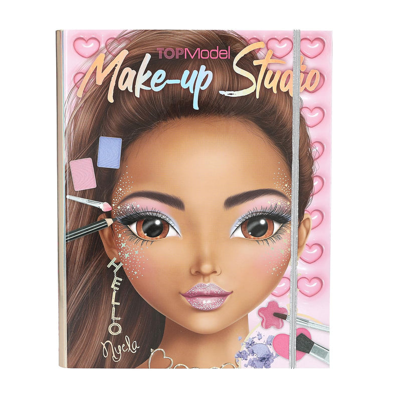 Depesche TOPModel 13164 Makeup Creative Folder with Model Motifs for DIY Including Make Up Palette and Brushes
