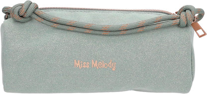 Miss Melody - Pencil Tube Romantic Fields - Glittery Sage Green And Rose Hues