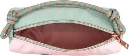 Miss Melody - Pencil Tube Romantic Fields - Glittery Sage Green And Rose Hues