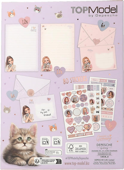 Topmodel - Letter Set Cat Love - Soft Purple