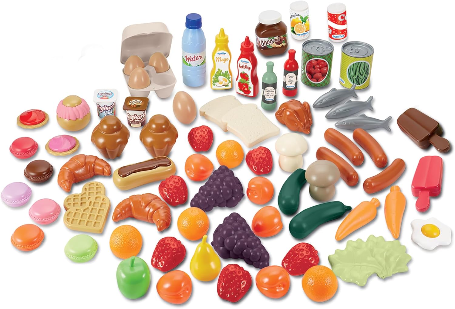 Ecoiffier - Ecoiffier 100% Chef Speelgoed Eten 75dlg.
