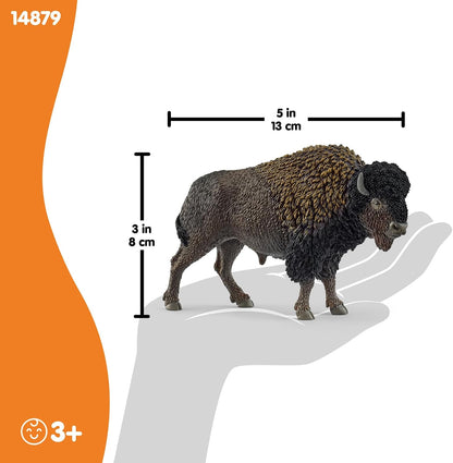 schleich WILD Life | Bison 14879 | detailgetreue Tierfiguren | Zoo Spielzeug | tolles Geschenk für Jungen und Mädchen | Deko für Geburtstag | Spielfigur ab 3 Jahren | 13 x 4 x 8 cm