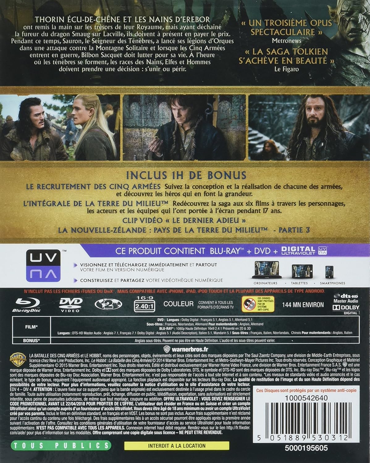 Le hobbit 3 : la bataille des cinq armées
