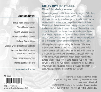 Missa O Rosa Bella & Chansons