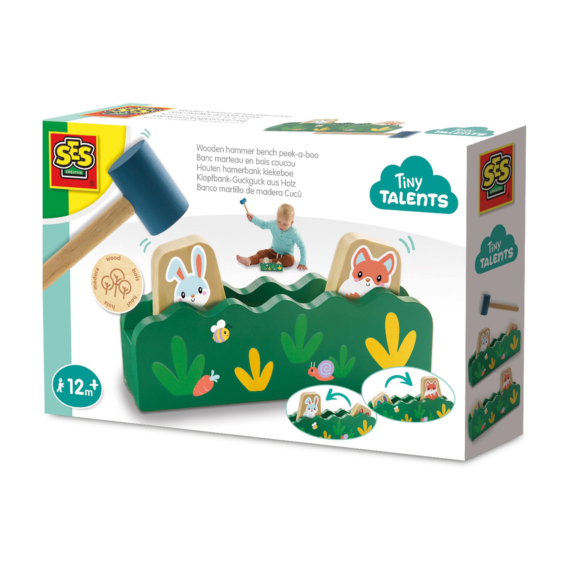 SES Creative 13145 Klopbank-kijk van hout