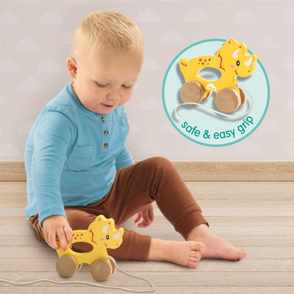 SES Creative 13203 Trekdier Triceratops 2-in-1 van hout
