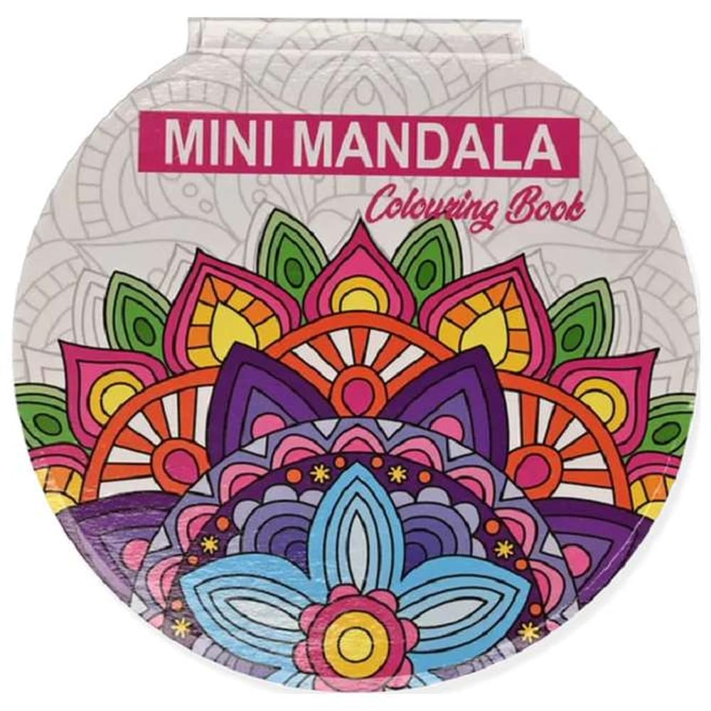 Mini Mandala De Colorat. Roz