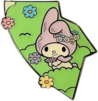Loungefly - Hello Kitty & Friends - Flower Crown - Enamel Pin - 1 Of 6 to Collect - Styles Vary - Hello Kitty - Blind Box Enamel Pins - Cute Collectable Novelty Brooch - for Backpacks & Bags