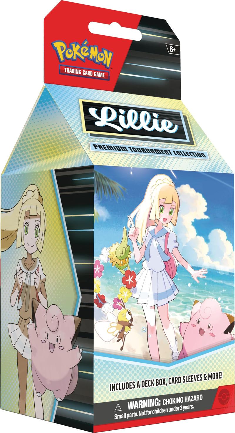 Pokémon TCG: Lillie Premium Tournament Collection (1 Full-Art Foil Promo Card met Lillie's Clefairy ex, 6 verschillende boosters en accessoires
