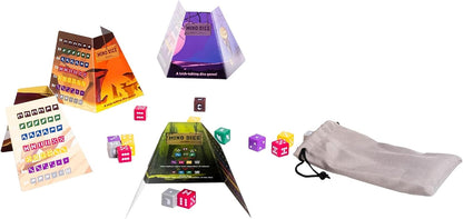 IELLO: Mino Dice - Family Bidding Board Game, Trick-Taking Dice & Card Game, Become Champion of The Labyrinth, Fantasy, Ages 8+, 3-6 Players, 30 Min