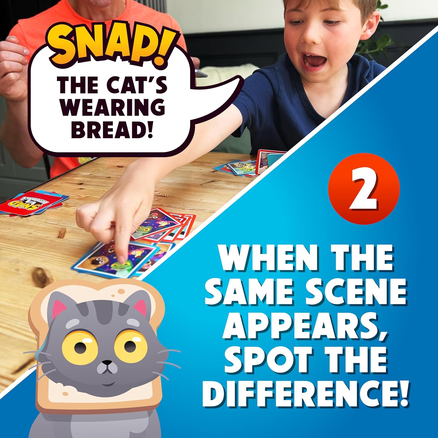 Format Games Snap the Difference Card Game | The Fast & Fun Spot-the-Difference Card Game Suitable for All Ages | Ages 5+ | 2-6 Players | 10 Minute Rounds