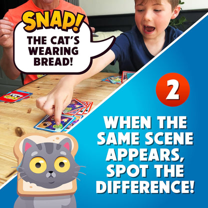 Format Games Snap the Difference Card Game | The Fast & Fun Spot-the-Difference Card Game Suitable for All Ages | Ages 5+ | 2-6 Players | 10 Minute Rounds