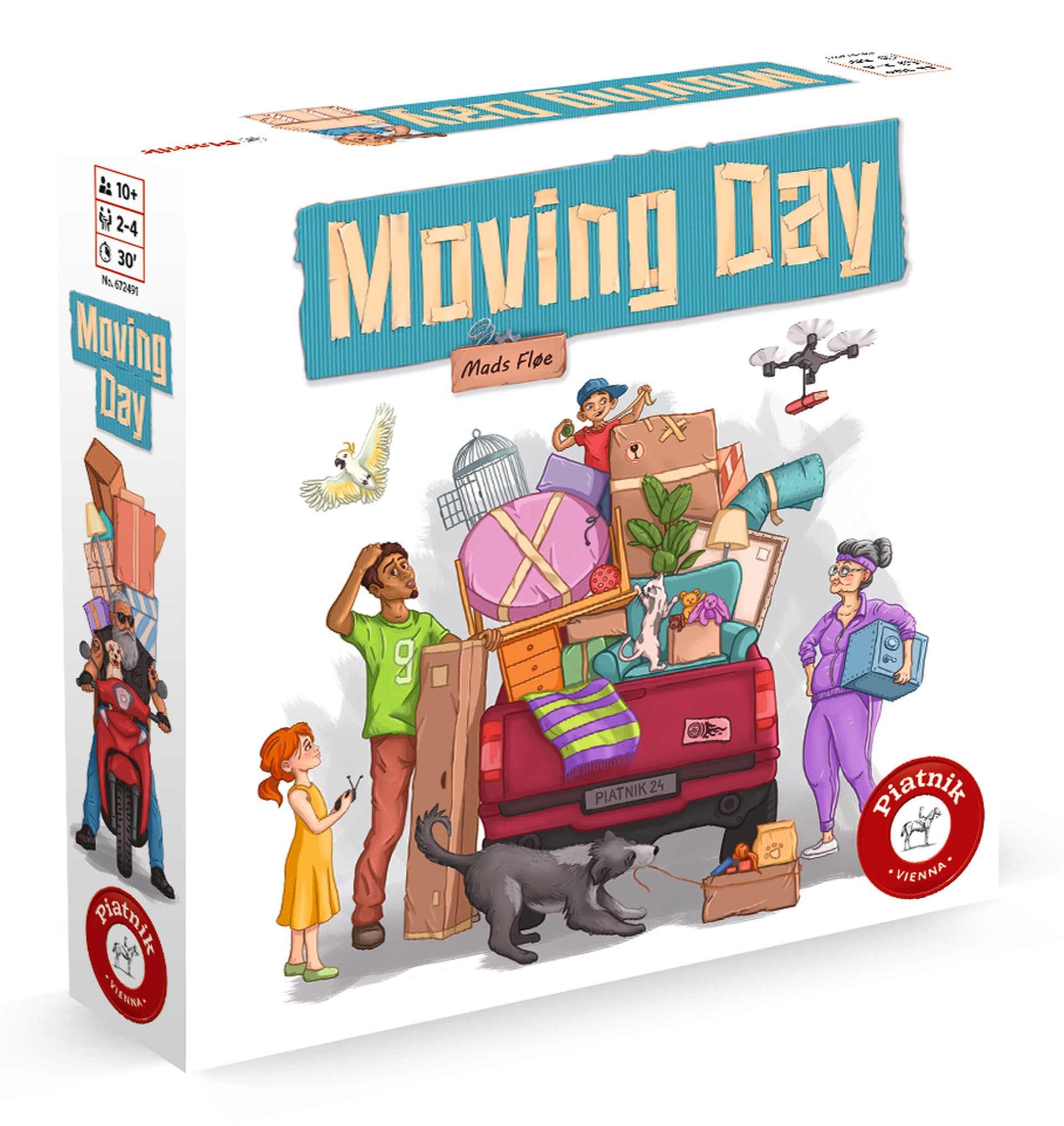 Piatnik Moving Day El Juego Que Mudarse-Optimización Y Táctica-De 2 a 4 Jugadores a Partir de 10 años (6724