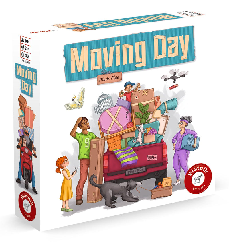 Piatnik Moving Day El Juego Que Mudarse-Optimización Y Táctica-De 2 a 4 Jugadores a Partir de 10 años (6724
