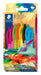Staedtler Ball 4230C8E2-2 - Penna a sfera triangolare, larghezza linea M circa 1,00 mm, per scrittura rilassata, astuccio di cartone con 8 penne, colori assortiti, edizione Multiverse, 4230C8E2-2