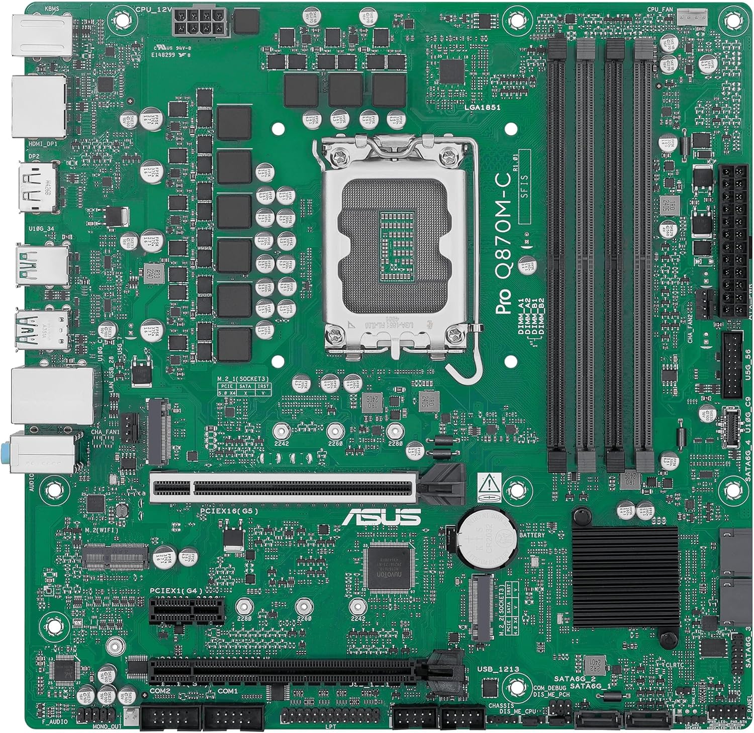 Mb Asus Pro Q870M-C-Csm Intel,Lga1851,Ddr5,Matx