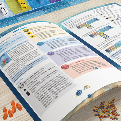 Thames & Kosmos Australis, Dice-Rolling Competitive Strategy Game, Strategy Game for Adults and Kids, Board Games for Game Night, For 2 to 4 Players, Suitable for Ages 10+