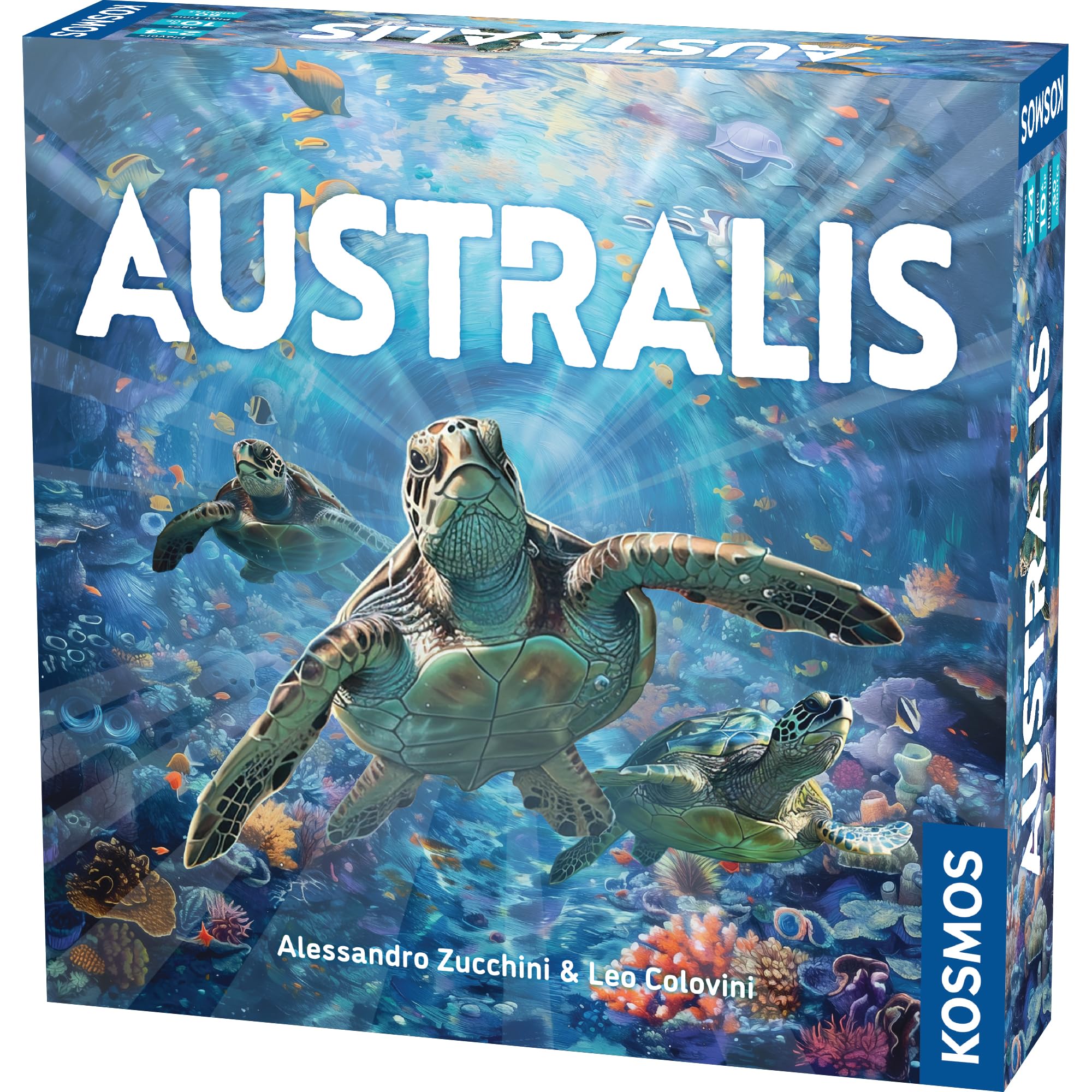 Thames & Kosmos Australis, Dice-Rolling Competitive Strategy Game, Strategy Game for Adults and Kids, Board Games for Game Night, For 2 to 4 Players, Suitable for Ages 10+