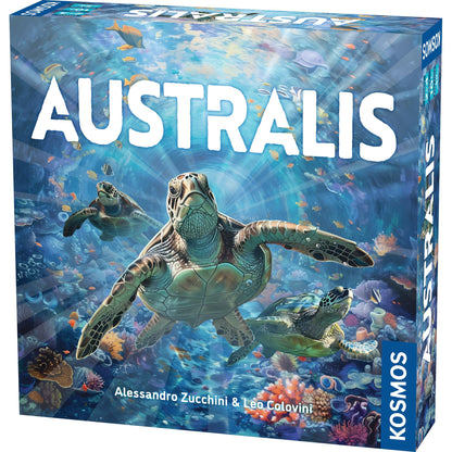 Thames & Kosmos Australis, Dice-Rolling Competitive Strategy Game, Strategy Game for Adults and Kids, Board Games for Game Night, For 2 to 4 Players, Suitable for Ages 10+