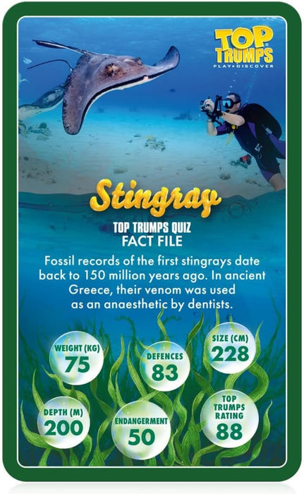 Top Trumps Sea Life In Danger Card Game