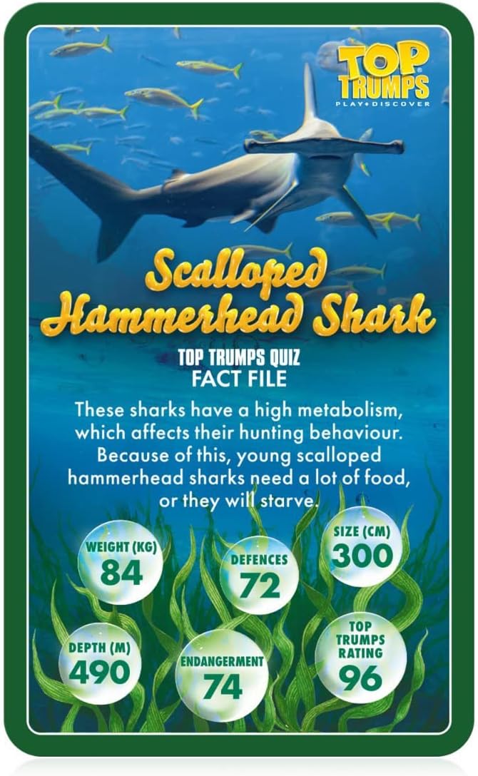 Top Trumps Sea Life In Danger Card Game