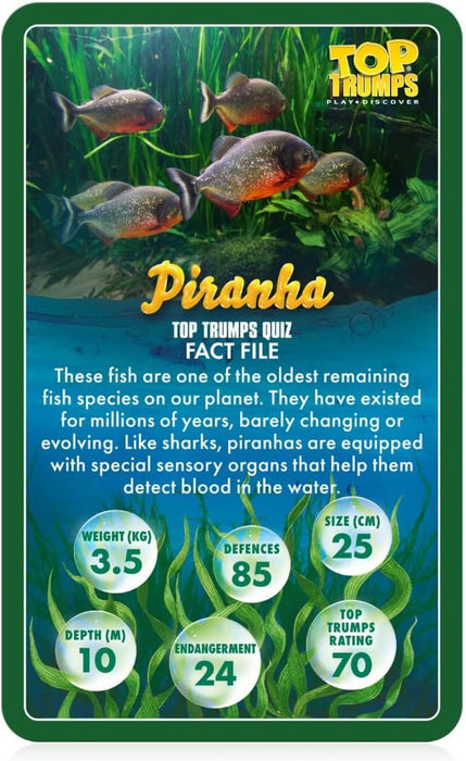Top Trumps Sea Life In Danger Card Game