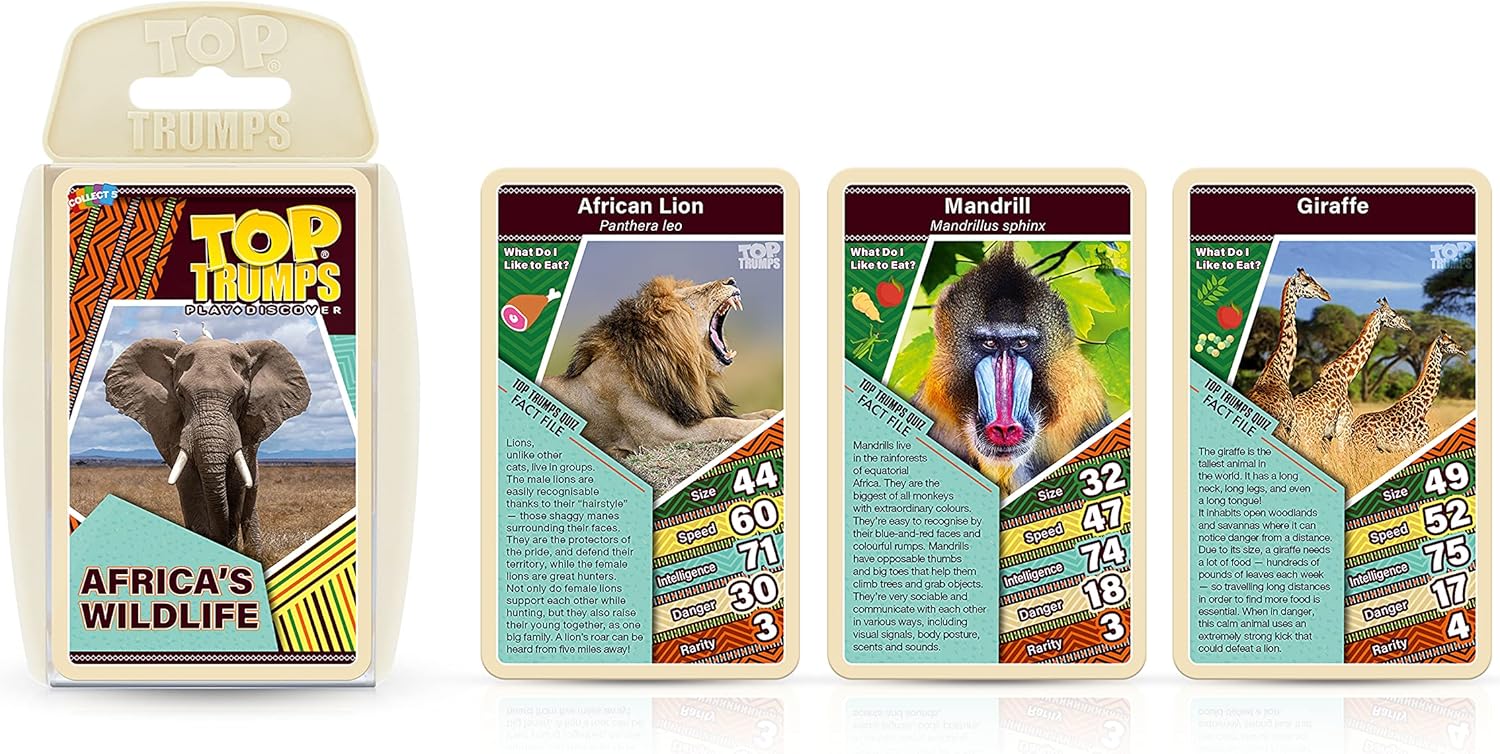 Top Trumps Africa's Wildlife Card Game