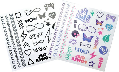 Kids Euroswan Set + DE 50 tatoeages Color Y B/N CDU 24 U Wow Generation, meerkleurig (WOW00016