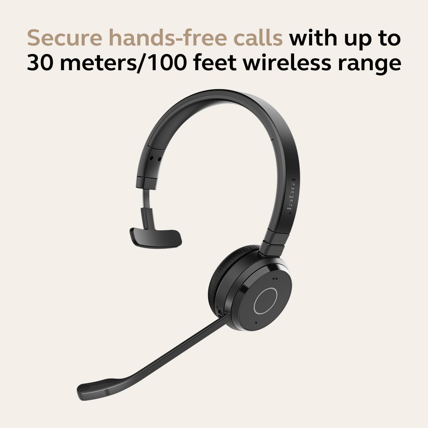 Jabra Evolve 65 TE Link UC Mono Stand Wireless Kopfhörer