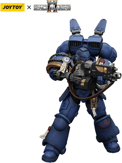 HiPlay JOYTOY Warhammer 40K Space Marines 2 - Uitramarines Brother Chairon JT00072, Game Special Limited Edition, 1/18 Scale Collectible Action Figure
