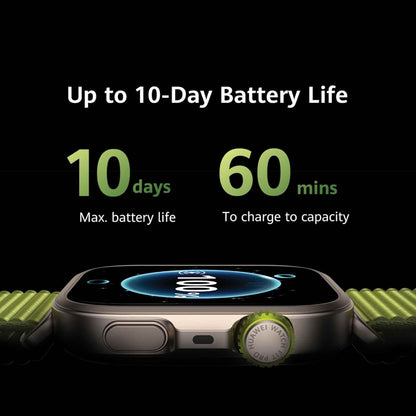 HUAWEI WATCH FIT 4 Pro Smart Watch for Men Women Outdoor Enthusiasts, 1.82" Sapphire Screen & Titanium, 9.3mm Thickness, ECG, up to 10 Days Battery Life, iOS & Android, Health and Fitness Watch
