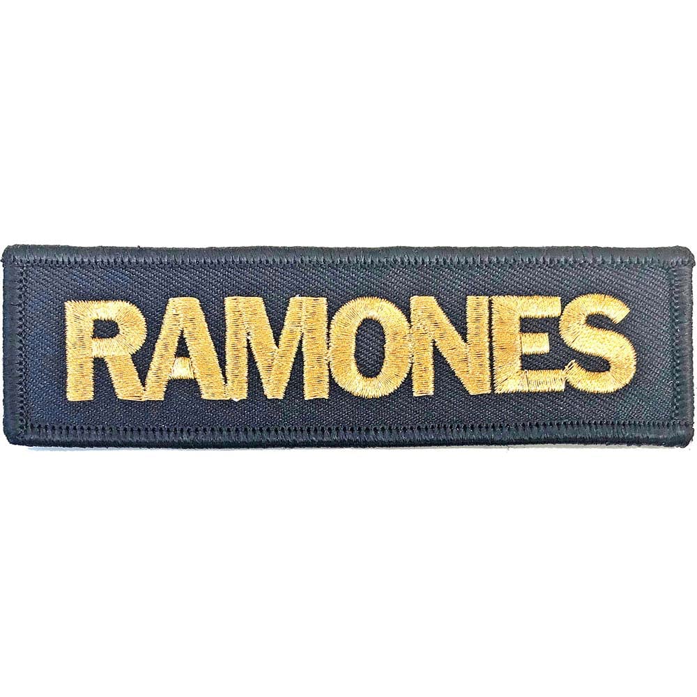 Rock Off Ramones The Gold Logo Official Woven Patch