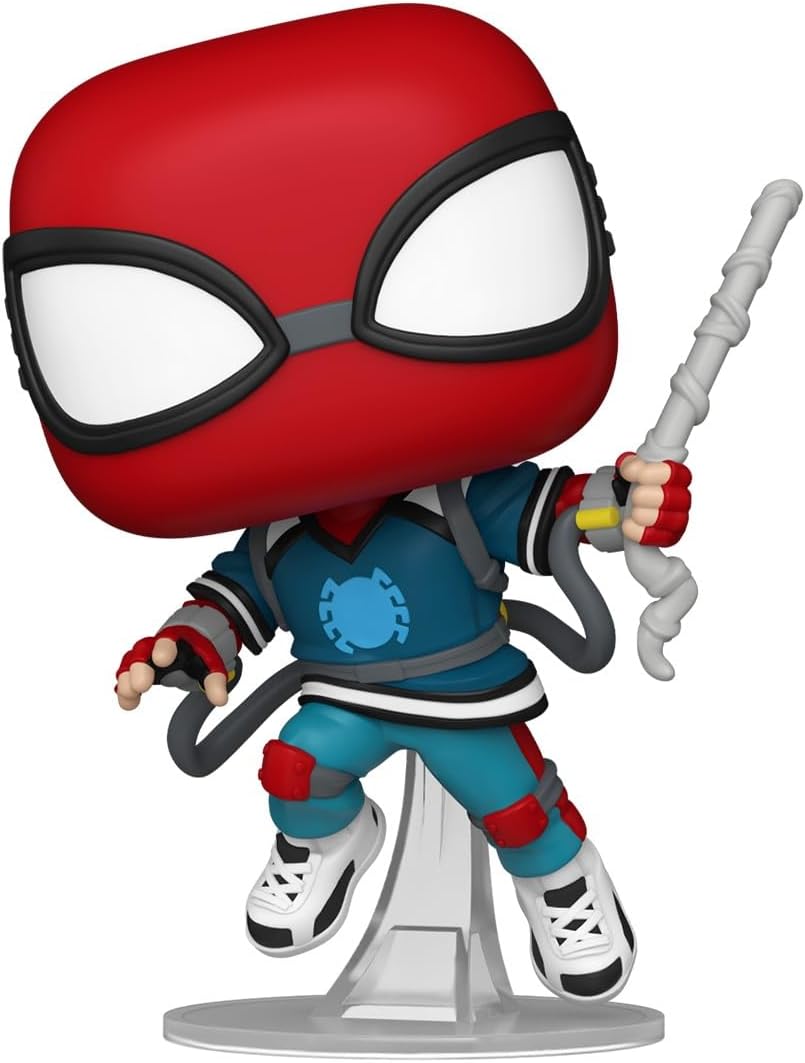 Funko Pop! Marvel: Friendly Neighborhood Spider-Man - Peter Parker - Proto Suit Spider-Man - Animated Spiderman TV - Figura de Vinilo Coleccionable - Idea de Regalo - Mercancia Oficial
